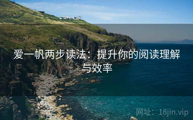 爱一帆两步读法：提升你的阅读理解与效率