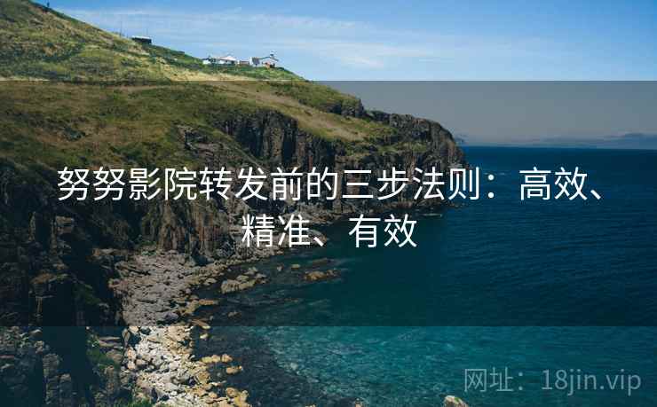努努影院转发前的三步法则：高效、精准、有效